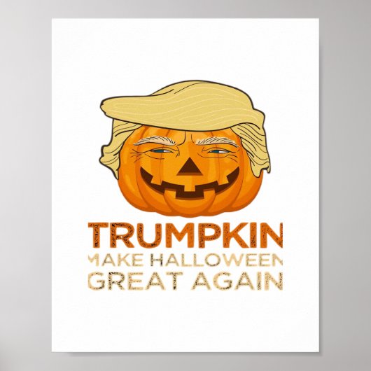 トランプキンハロウィーンおもしろいクラシック ポスター (正面)