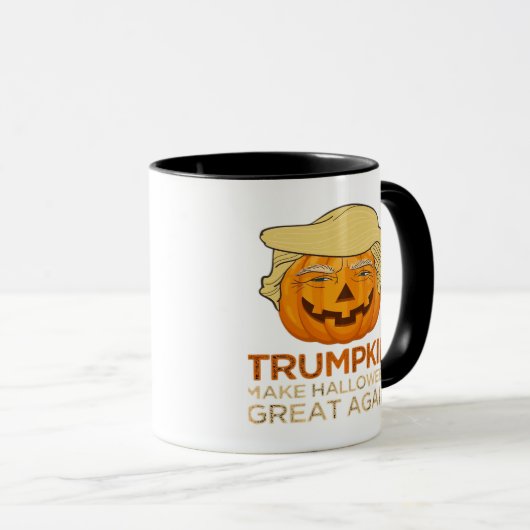 トランプキンハロウィーンおもしろいクラシック マグカップ (正面右)