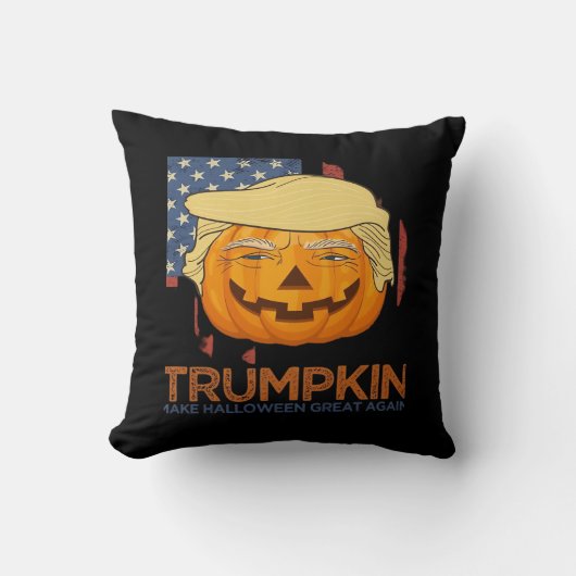 トランプキンハロウィーンおもしろいデザイン クッション (正面)