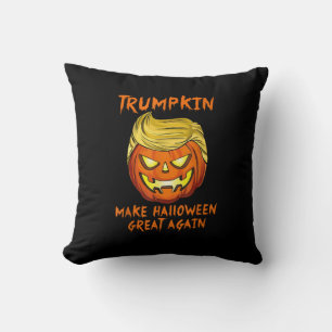 トランプキンハロウィーンを再素晴らし度ハロウィーンのカボチャのちょうちん クッション