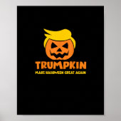 トランプキンハロウィーンを再素晴らし度ハロウィーンのカボチャのちょうちん ポスター (正面)