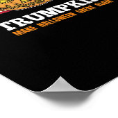 トランプキンハロウィーンカボチャ旗怖いデザイン ポスター (角)