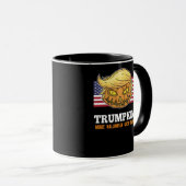 トランプキンハロウィーンカボチャ旗怖いデザイン マグカップ (正面右)