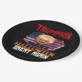 トランプキンハロウィーンクラシック ペーパープレート (アングル)