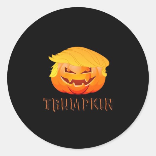 トランプキンハロウィーンクラシック ラウンドシール (正面)