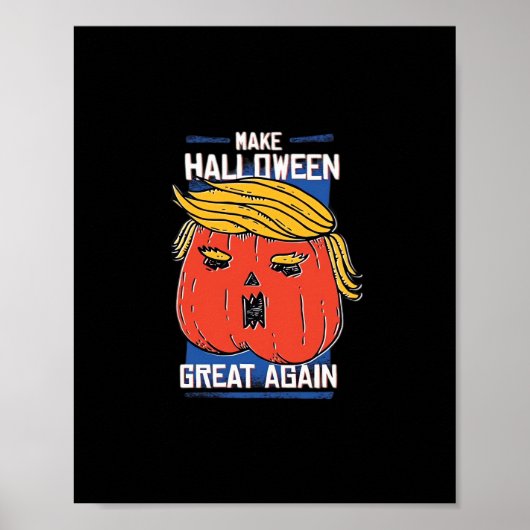 トランプキンハロウィーンパムキンクラシック ポスター (正面)