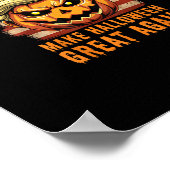 トランプキンハロウィーンパンプキンハロウィーン素晴らしAg ポスター (角)