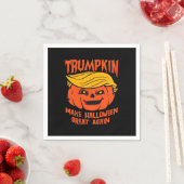 トランプキンハロウィーンパンプキン選挙 スタンダードカクテルナプキン (インサイチュ)
