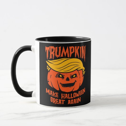トランプキンハロウィーンパンプキン選挙 マグカップ (左)