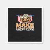 トランプキンハロウィーンヴィンテージ政治おもしろい スタンダードカクテルナプキン (正面)