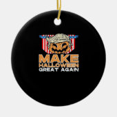 トランプキンハロウィーンヴィンテージ政治おもしろい セラミックオーナメント (正面)