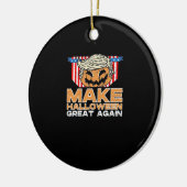 トランプキンハロウィーンヴィンテージ政治おもしろい セラミックオーナメント (左)