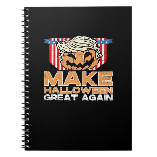 トランプキンハロウィーンヴィンテージ政治おもしろい ノートブック (正面)