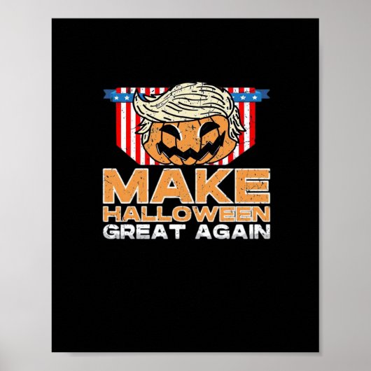 トランプキンハロウィーンヴィンテージ政治おもしろい ポスター (正面)