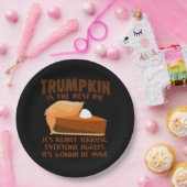 トランプキンパイおもしろい感謝祭パーティー休日 ペーパープレート (パーティー)