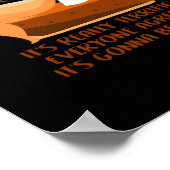 トランプキンパイおもしろい感謝祭パーティー休日 ポスター (角)