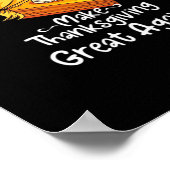 トランプキンパイが再びベースボー素晴らしルに感謝祭を作る ポスター (角)