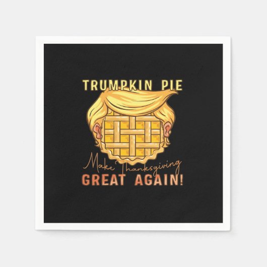 トランプキンパイが再び感謝祭を素晴らし作る!!クラス スタンダードカクテルナプキン (正面)