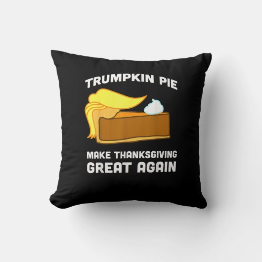 トランプキンパイが再び感謝祭素晴らしを作おもしろいる クッション (正面)