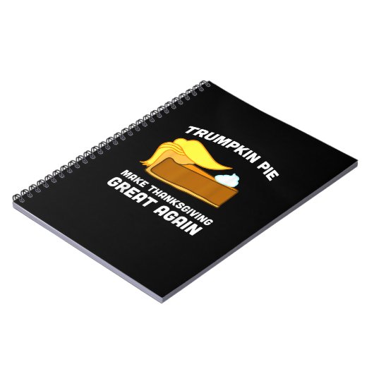 トランプキンパイが再び感謝祭素晴らしを作おもしろいる ノートブック (左側)