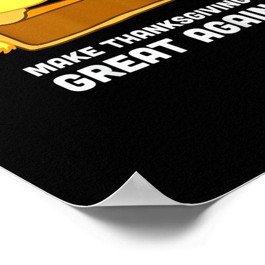 トランプキンパイが再び感謝祭素晴らしを作おもしろいる ポスター (角)