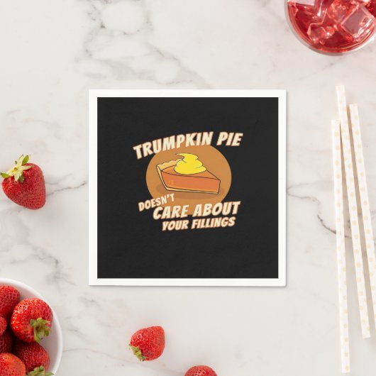 トランプキンパイが再び素晴らしハロウィーンTrumpkin P スタンダードカクテルナプキン (インサイチュ)