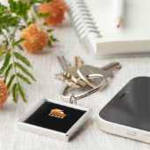 トランプキンパイカボチャおもしろい感謝祭 キーホルダー (側面)