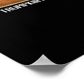 トランプキンパイカボチャおもしろい感謝祭 ポスター (角)