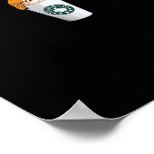 トランプキンパンプキンスパイスラテホリデーコーヒー ポスター (角)