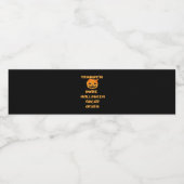 トランプキンパンプキンハロウィーンデザインおもしろい- Autumn Q ペットボトルラベル (シングルラベル)