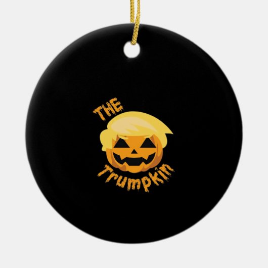 トランプキンパンプキンハロウィーンデザイン – スロースの衣装 セラミックオーナメント (正面)