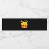 トランプキンパンプキンハロウィーンデザイン-レトロスローガン ペットボトルラベル (シングルラベル)