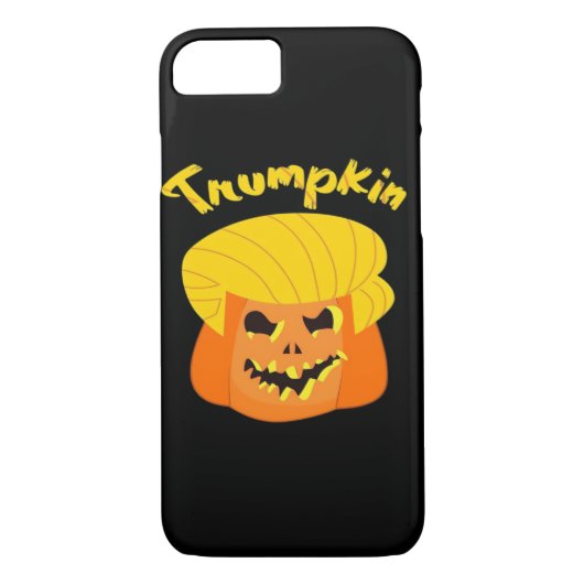 トランプキンパンプキンハロウィーンデザイン-レトロスローガン Case-Mate iPhoneケース (裏面)