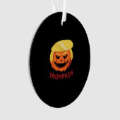 トランプキンホラーハロウィーンギフトクラシック オーナメント (正面)