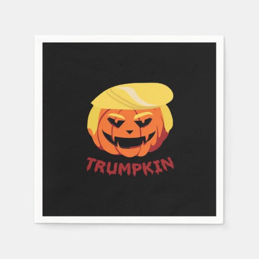 トランプキンホラーハロウィーンギフトクラシック スタンダードカクテルナプキン (正面)