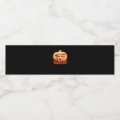 トランプキンホラー最高のハロウィンパンプキンアートデザインC ペットボトルラベル (シングルラベル)