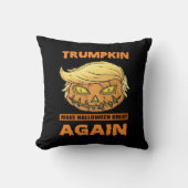 トランプキンメイクハロウィン素晴らしの再おもしろいクラシック クッション (正面)