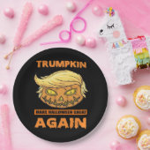 トランプキンメイクハロウィン素晴らしの再おもしろいクラシック ペーパープレート (パーティー)