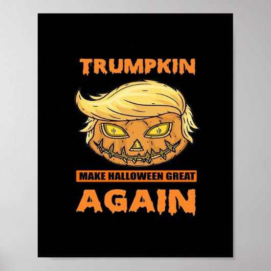 トランプキンメイクハロウィン素晴らしの再おもしろいクラシック ポスター (正面)