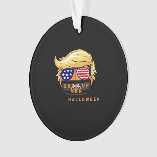 トランプキンメイクハロウィン素晴らしの再ギフトクラシック オーナメント (正面)