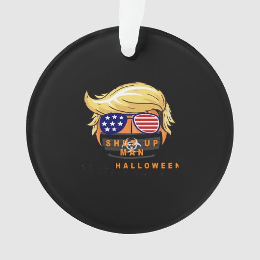 トランプキンメイクハロウィン素晴らしの再ギフトクラシック オーナメント (正面)