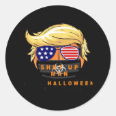 トランプキンメイクハロウィン素晴らしの再ギフトクラシック ラウンドシール (正面)