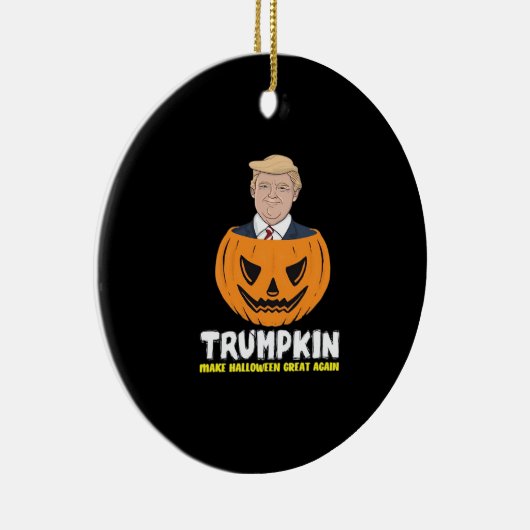 トランプキンメイクハロウィン素晴らしの再クラシック度の – Sati セラミックオーナメント (右)