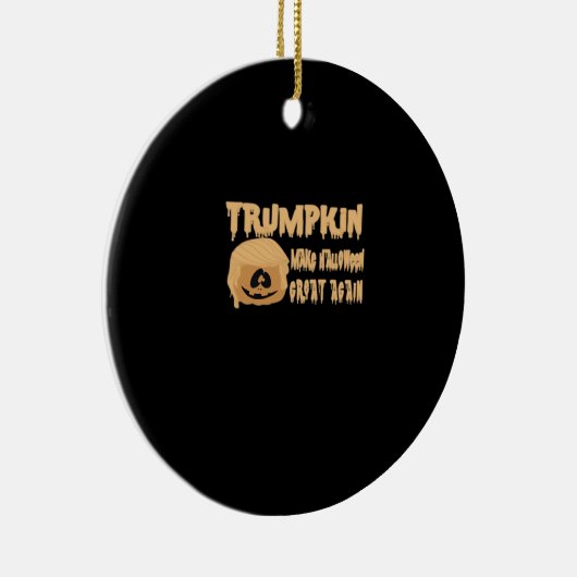トランプキンメイクハロウィン素晴らしの再クラシック度の – Skel セラミックオーナメント (右)