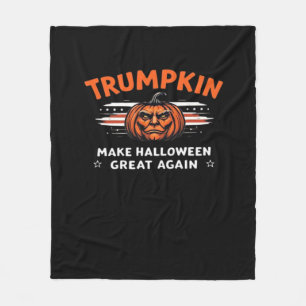 トランプキンメイクハロウィン素晴らしアリークラシック フリースブランケット