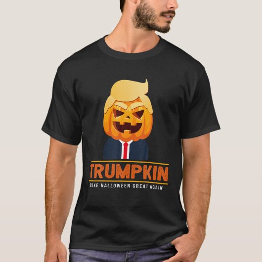トランプキン再びハロウィンを作素晴らしるハロウィーンのスペクトル Tシャツ (正面)