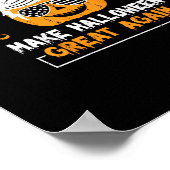 トランプキン再びハロウィン素晴らしを作るおもしろいかぼちゃ ポスター (角)