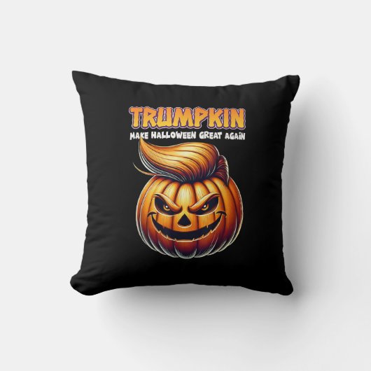 トランプキン再び素晴らしハロウィーンを作るジャック・オランター クッション (正面)