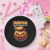 トランプキン再び素晴らしハロウィーンを作るジャック・オランター ペーパープレート (パーティー)