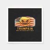 トランプキン再び素晴らし米国国旗をおもしろい作る スタンダードカクテルナプキン (正面)